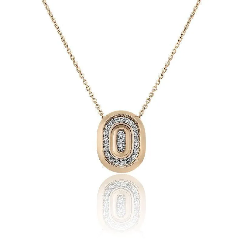 Chimento Optima 18ct Rose Gold 0.24ct Diamond Necklace
