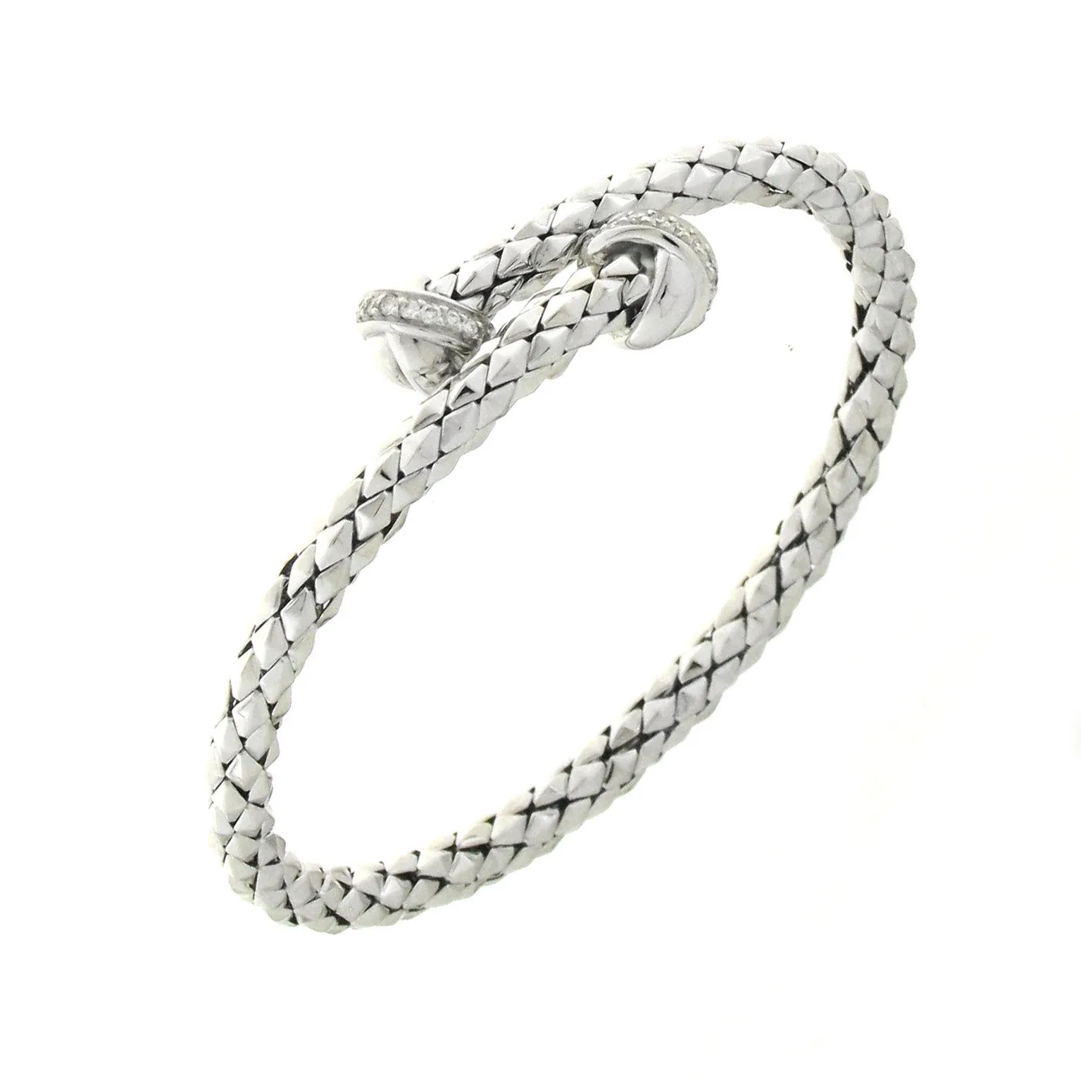Chimento Stretch 18ct White Gold 0.20ct Diamond Bracelet D