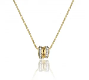 Chimento Stretch Volta 18ct Yellow Gold 0.16ct Diamond Necklace