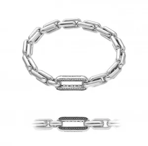 Chimento X-tend 18ct White Gold White and Black Diamond Stretch Bracelet