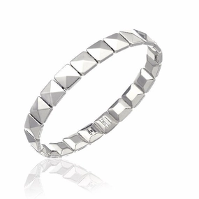 Chimento Armillas 18ct White Gold Pyramid Bangle