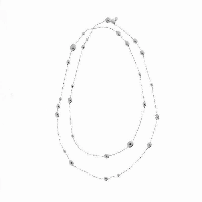 Chimento Armillas Acqua 18ct White Gold 0.25ct Diamond Droplets Necklace