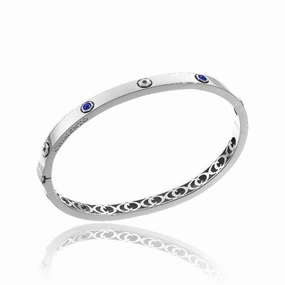 Chimento Armillas Be Mine 18ct White Gold 0.40ct Sapphire Bangle