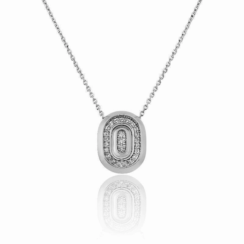 Chimento Optima 18ct White Gold 0.24ct Diamond Necklace