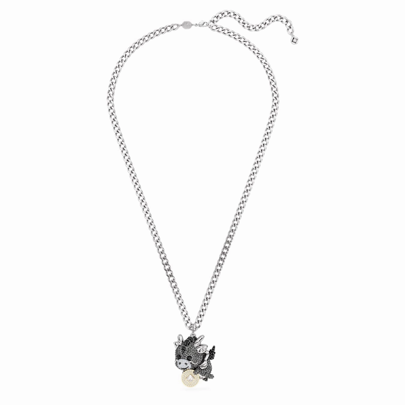 Chinese Grey Zodiac Pendant Dragon