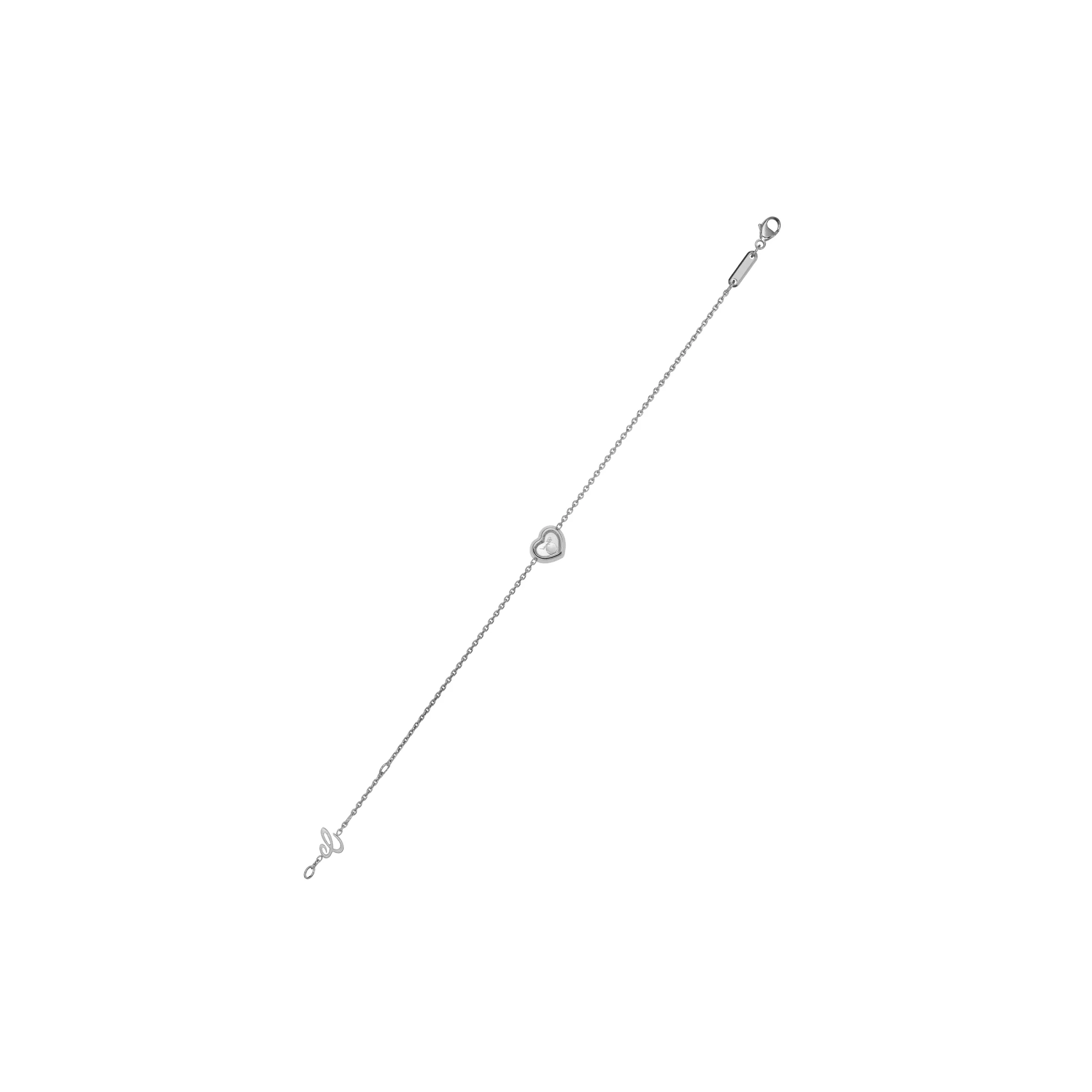 Chopard Happy Diamonds Icons 18ct White Gold Heart Bracelet