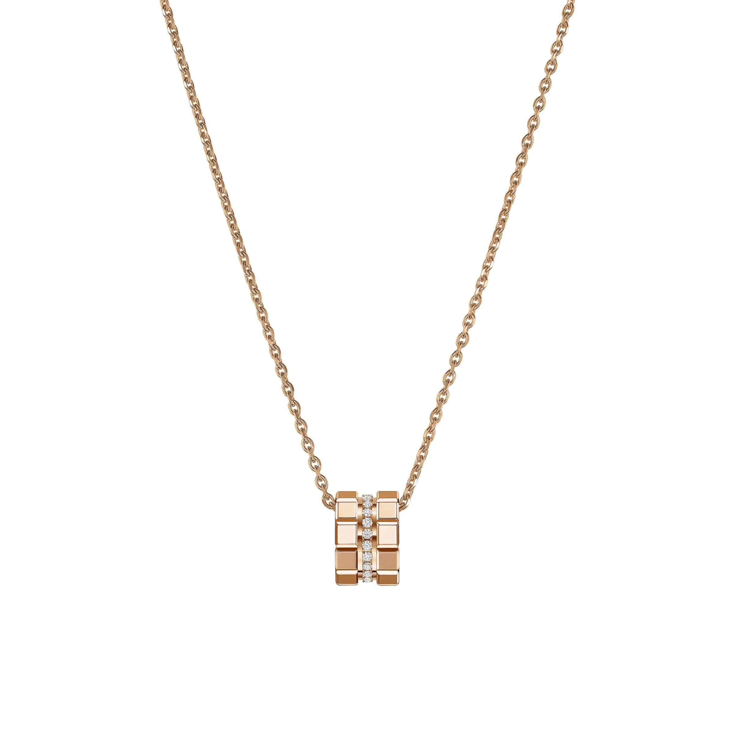 Chopard Ice Cube 18ct Rose Gold Diamond Pendant