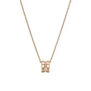 Chopard Ice Cube 18ct Rose Gold Diamond Pendant