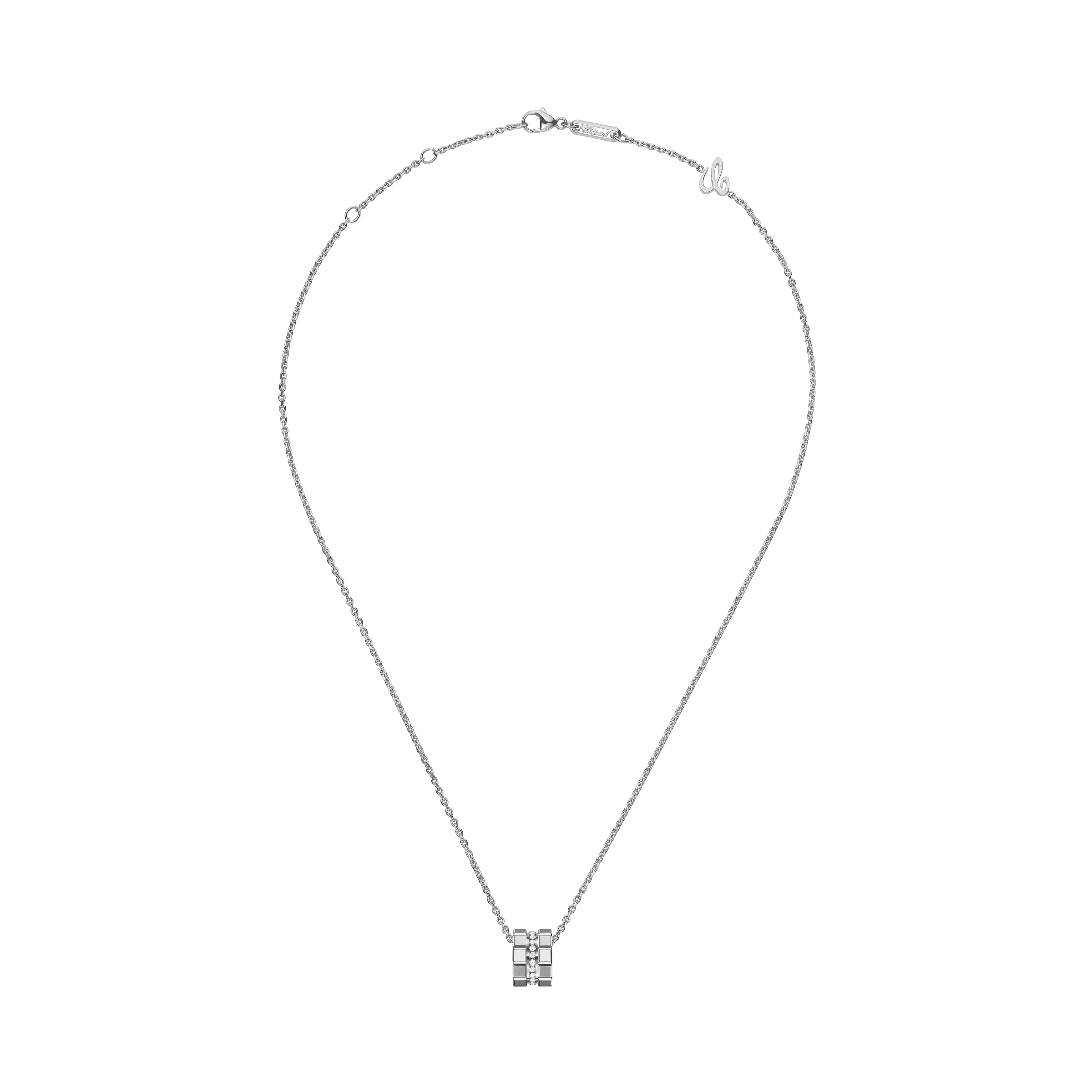 Chopard Ice Cube 18ct White Gold Diamond Pendant