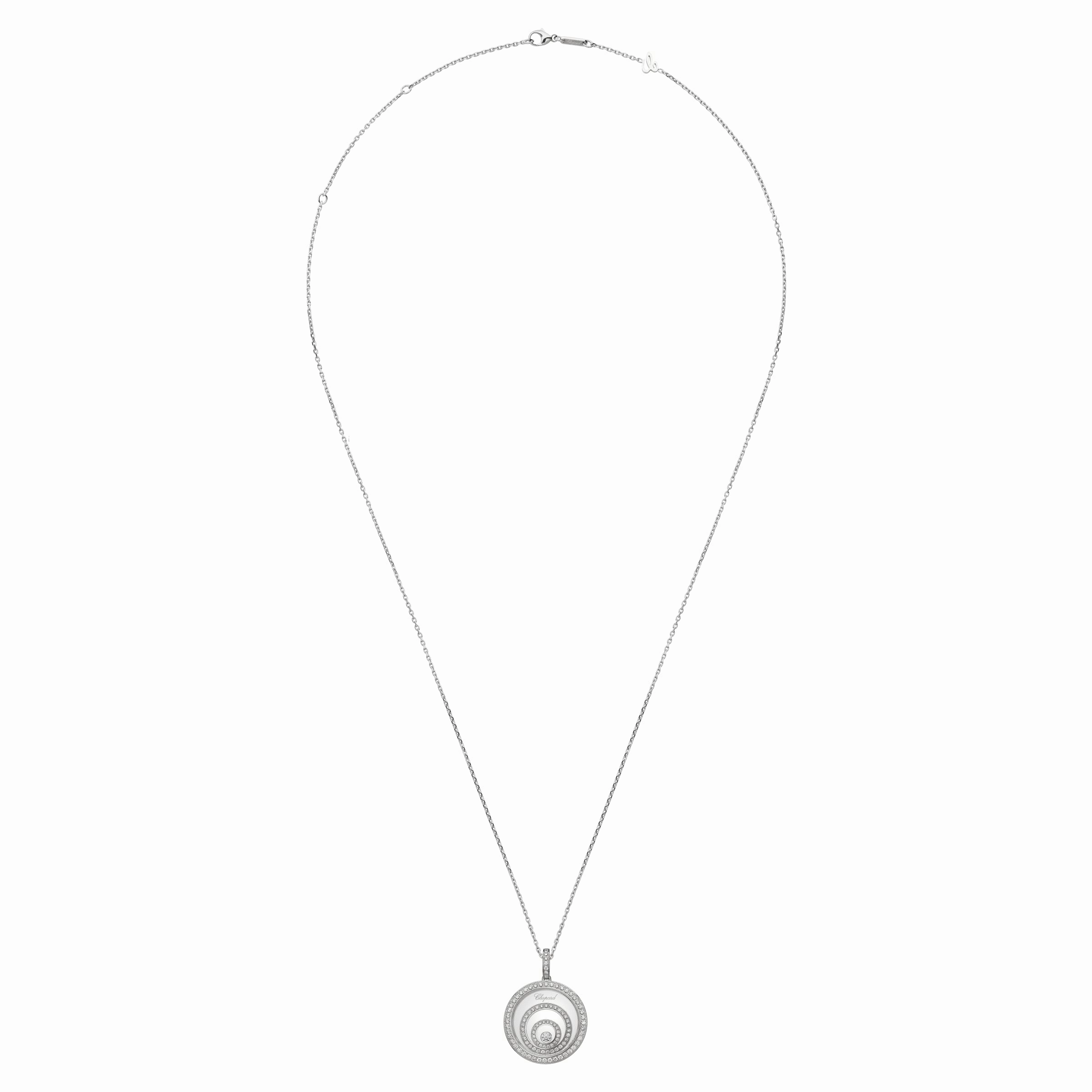 Chopard Happy Spirit 18ct White Gold 0.91ct Diamond Pendant