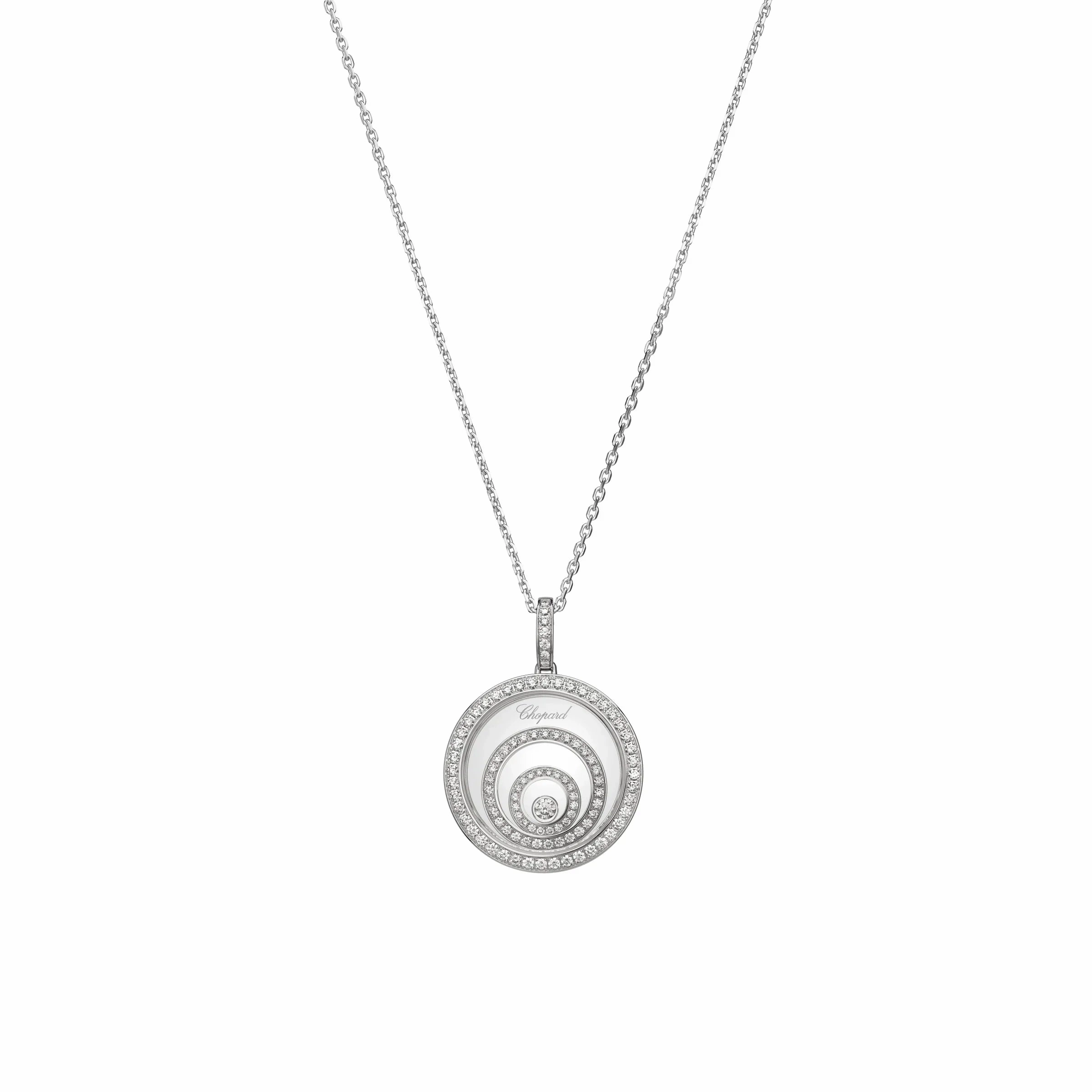 Chopard Happy Spirit 18ct White Gold 0.91ct Diamond Pendant
