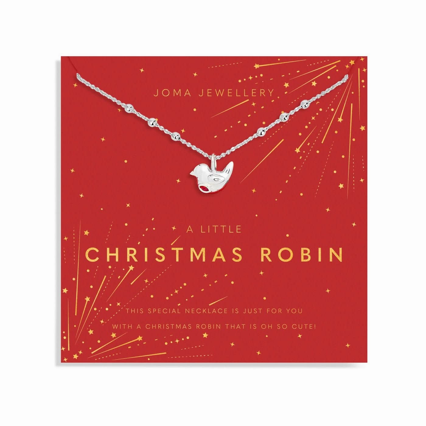 Christmas A Little Christmas Robin Silver Plated Necklace 7707