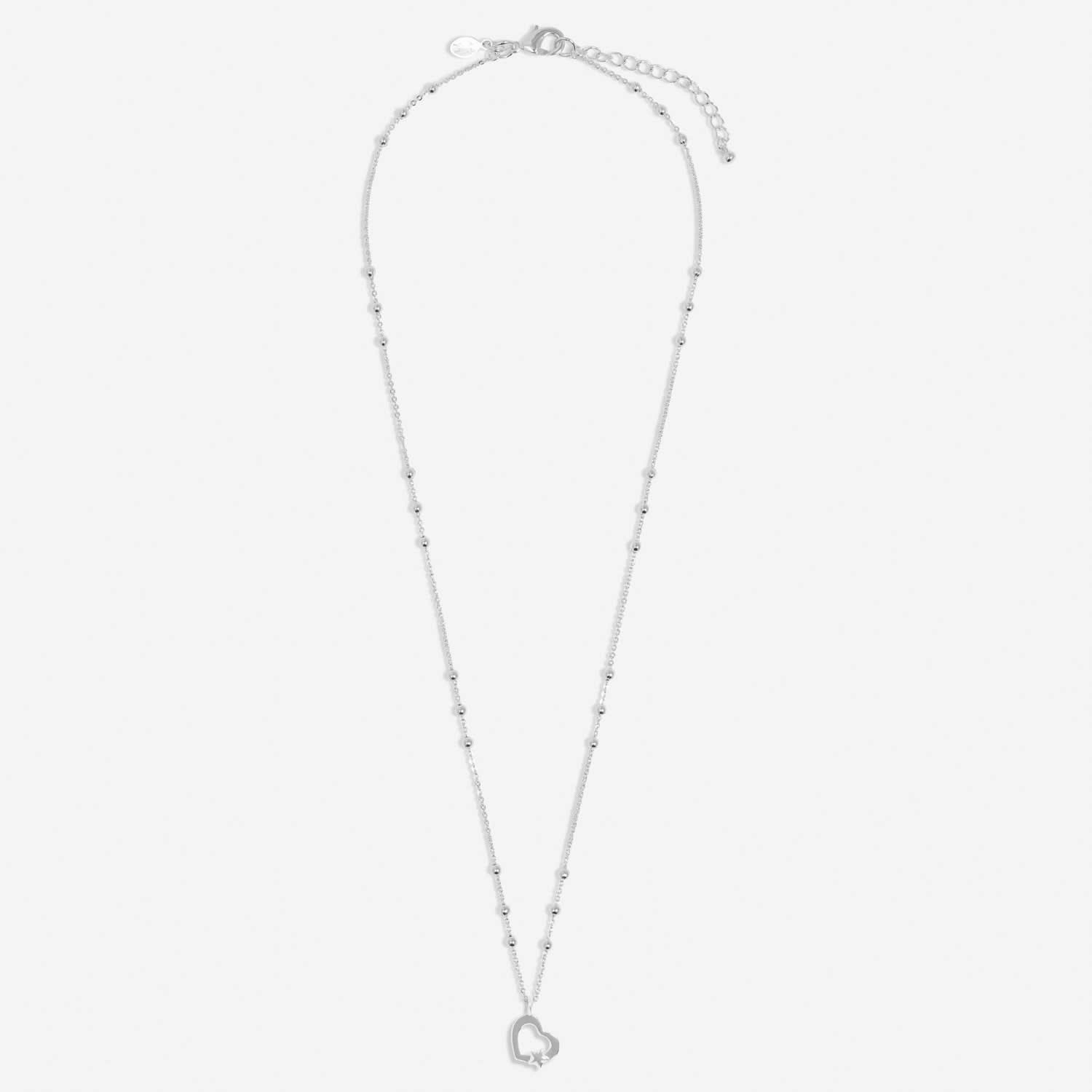 Christmas A Little With Love Silver Plated Necklace 7709