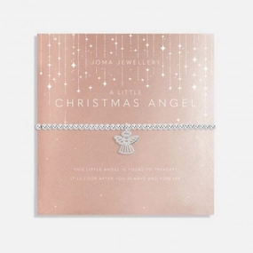 Christmas Christmas Angel Silver 17.5cm Stretch Bracelet 6099