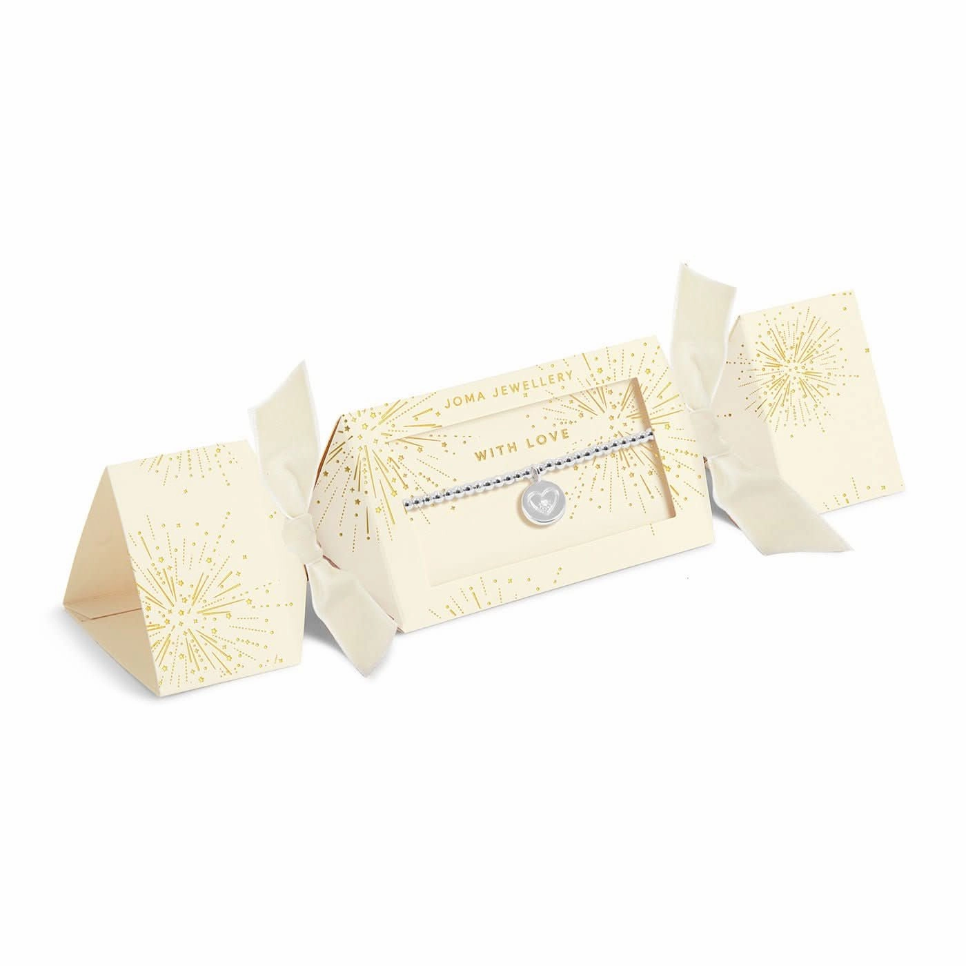 Christmas Cracker With Love Silver Plated Bracelet 7685