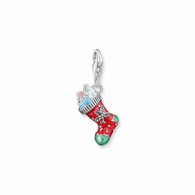 Christmas stocking charm pendant