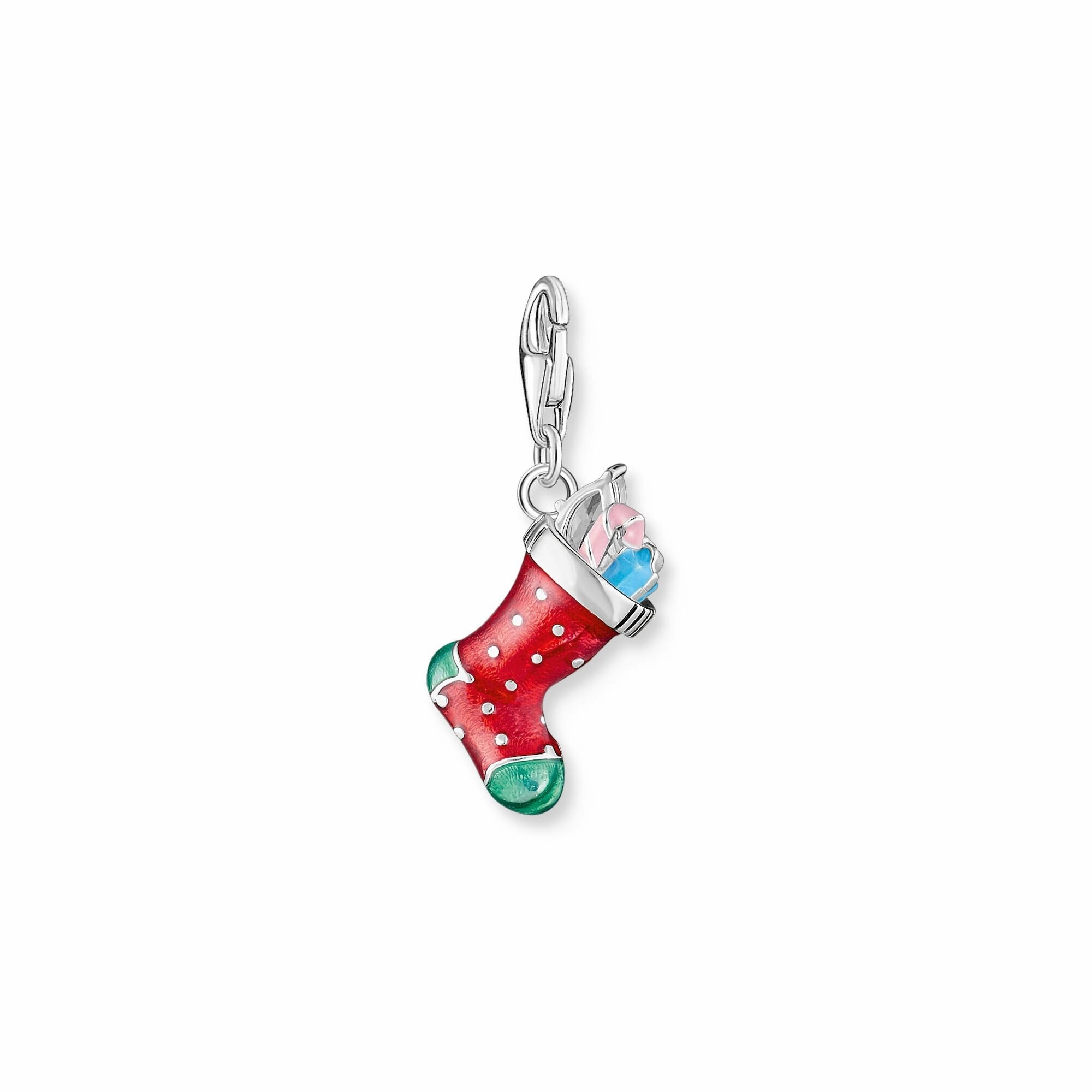 Christmas stocking charm pendant