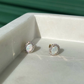 Clara Opal Earrings