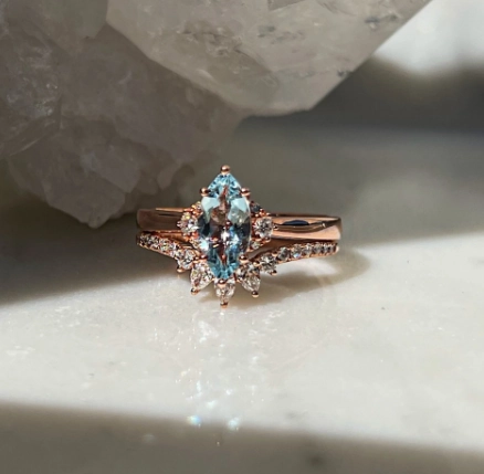 Clarisse Aquamarine Ring