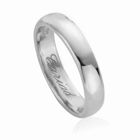 Clogau Windsor 18ct White Gold 4mm Wedding Ring