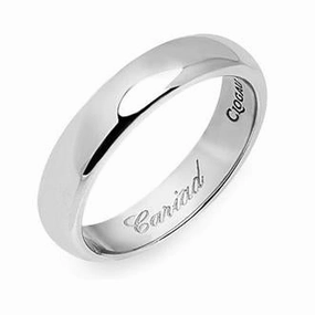 Clogau Windsor 9ct White Gold 4mm Wedding Ring