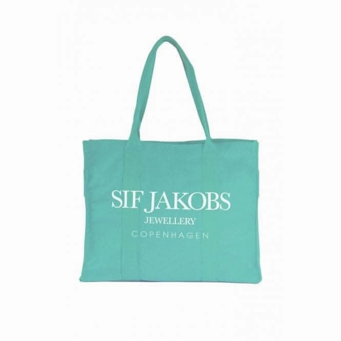 Common Cotton Felt pad Tote Turquoise Bag SJ-TOTEBAGTQ