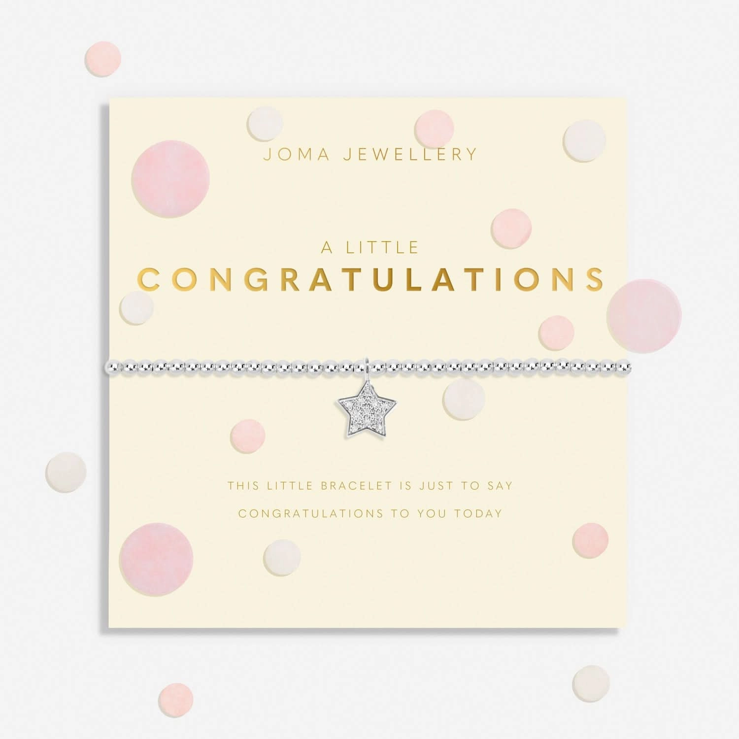Confetti A Little Congratulations Silver Plated Bracelet 8546