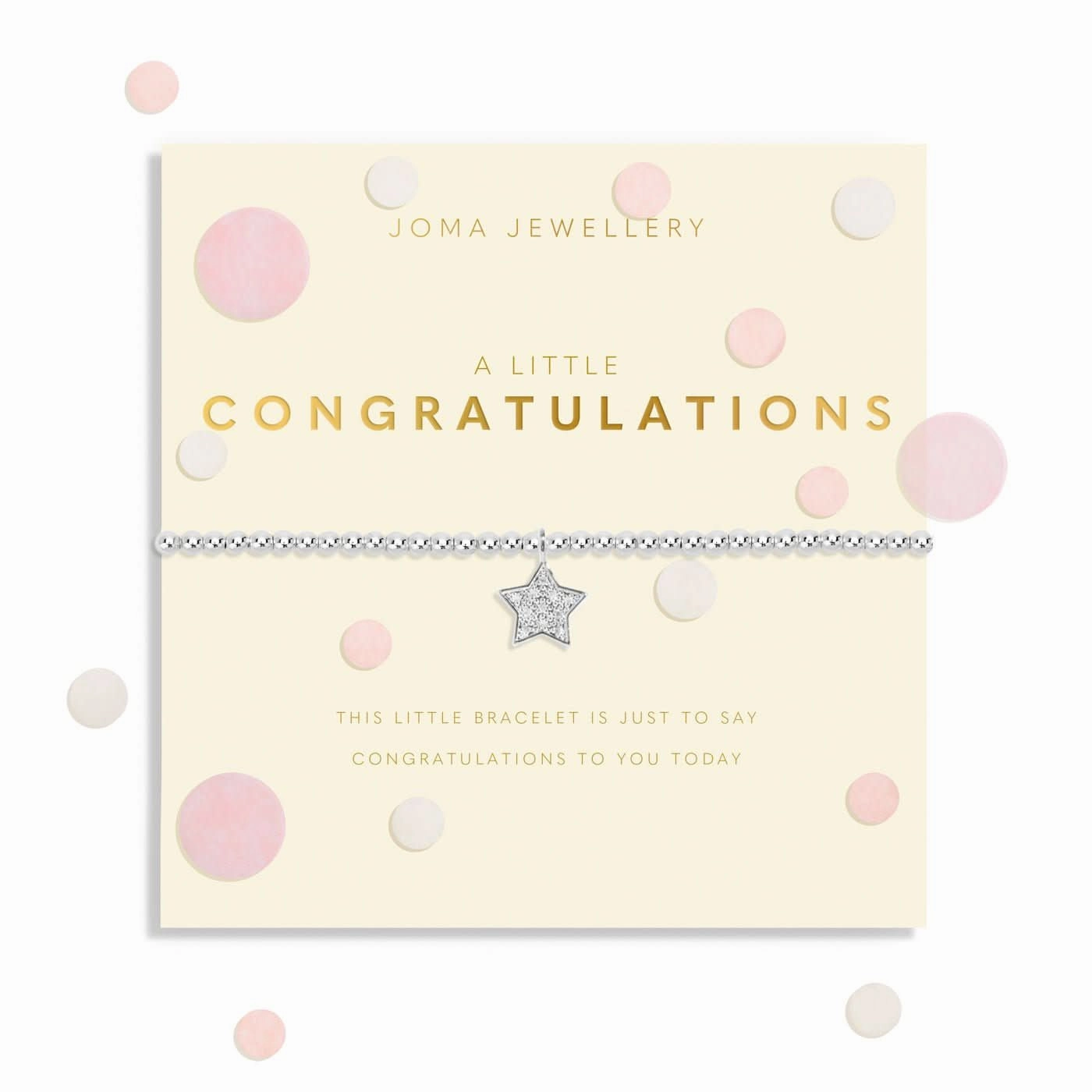 Confetti A Little Congratulations Silver Plated Bracelet 8546