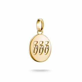 Connect Charm angel number 555 with stones Gold