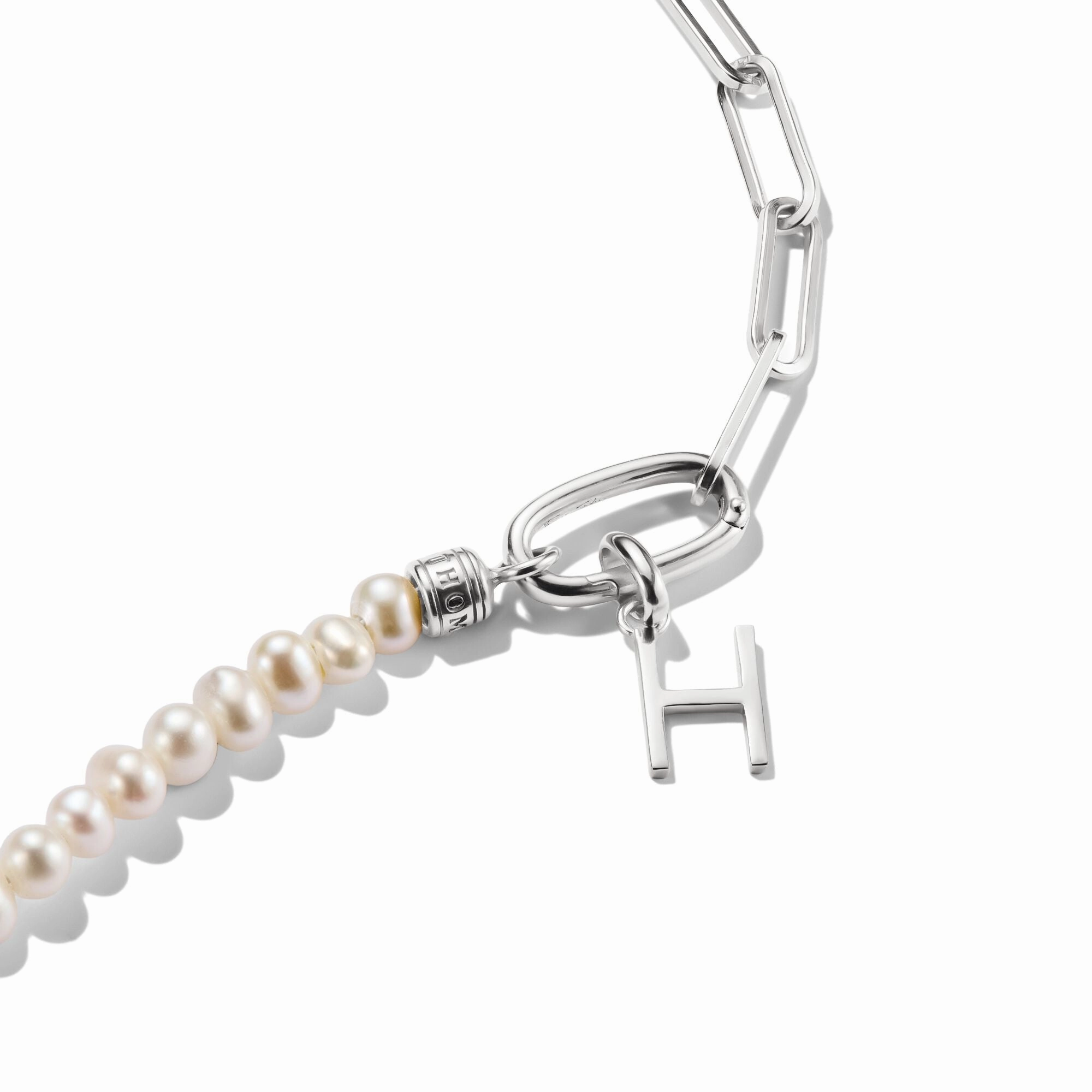 Connect Charm letter H Silver