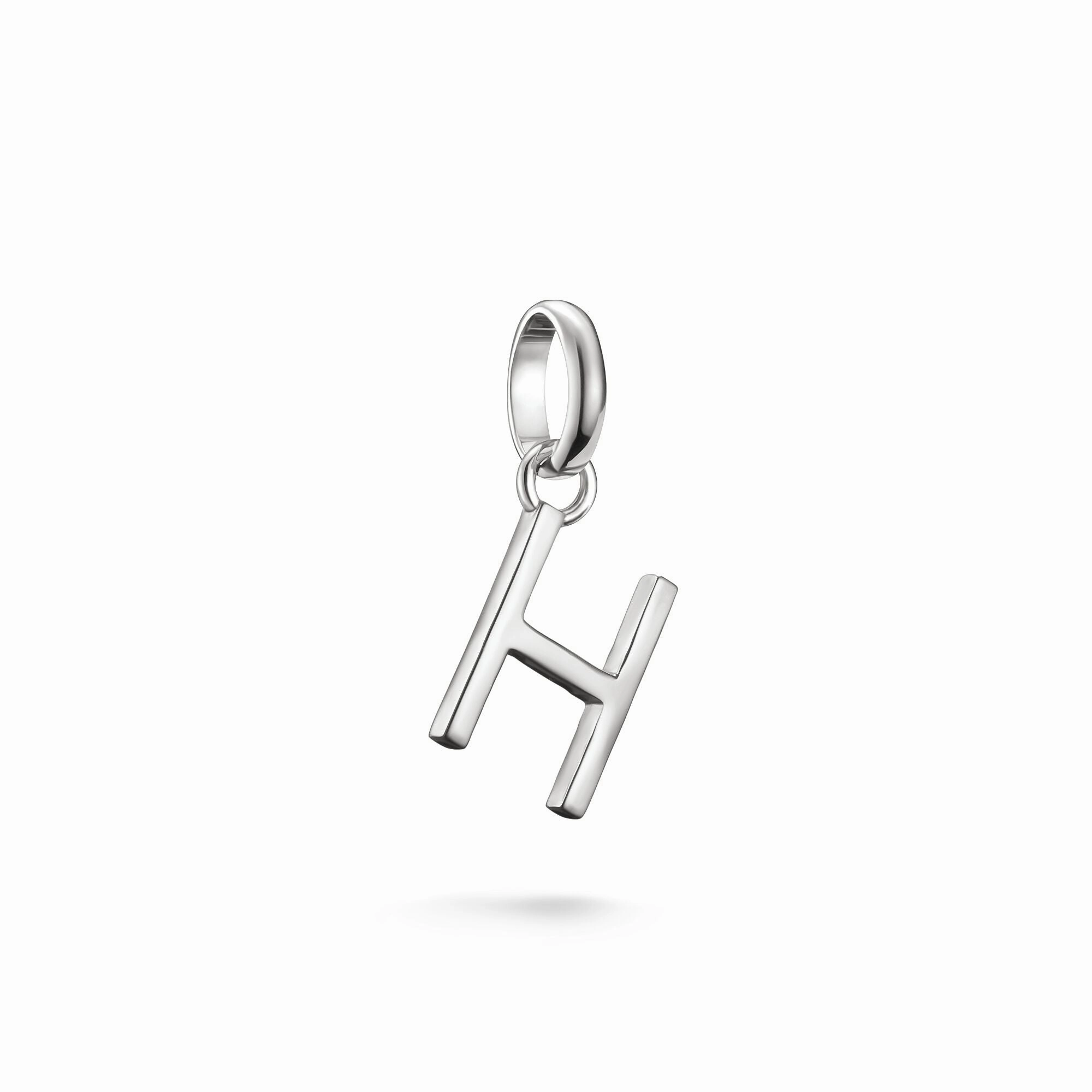 Connect Charm letter H Silver