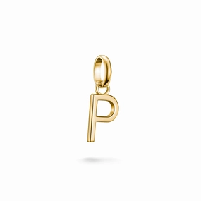 Connect Charm letter P Gold