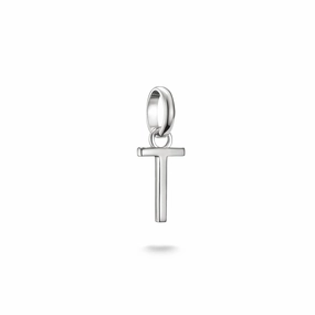Connect Charm letter T Silver