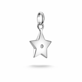 Connect Charm star with white stone