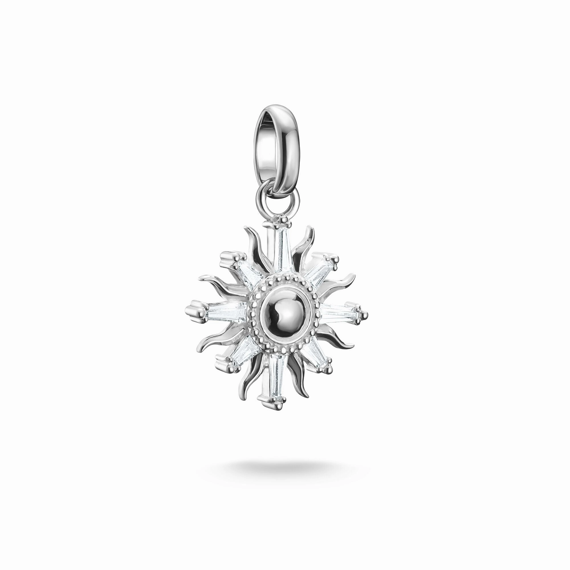Connect Charm sun with stones silver