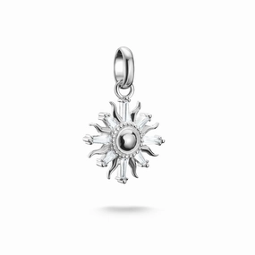 Connect Charm sun with stones silver