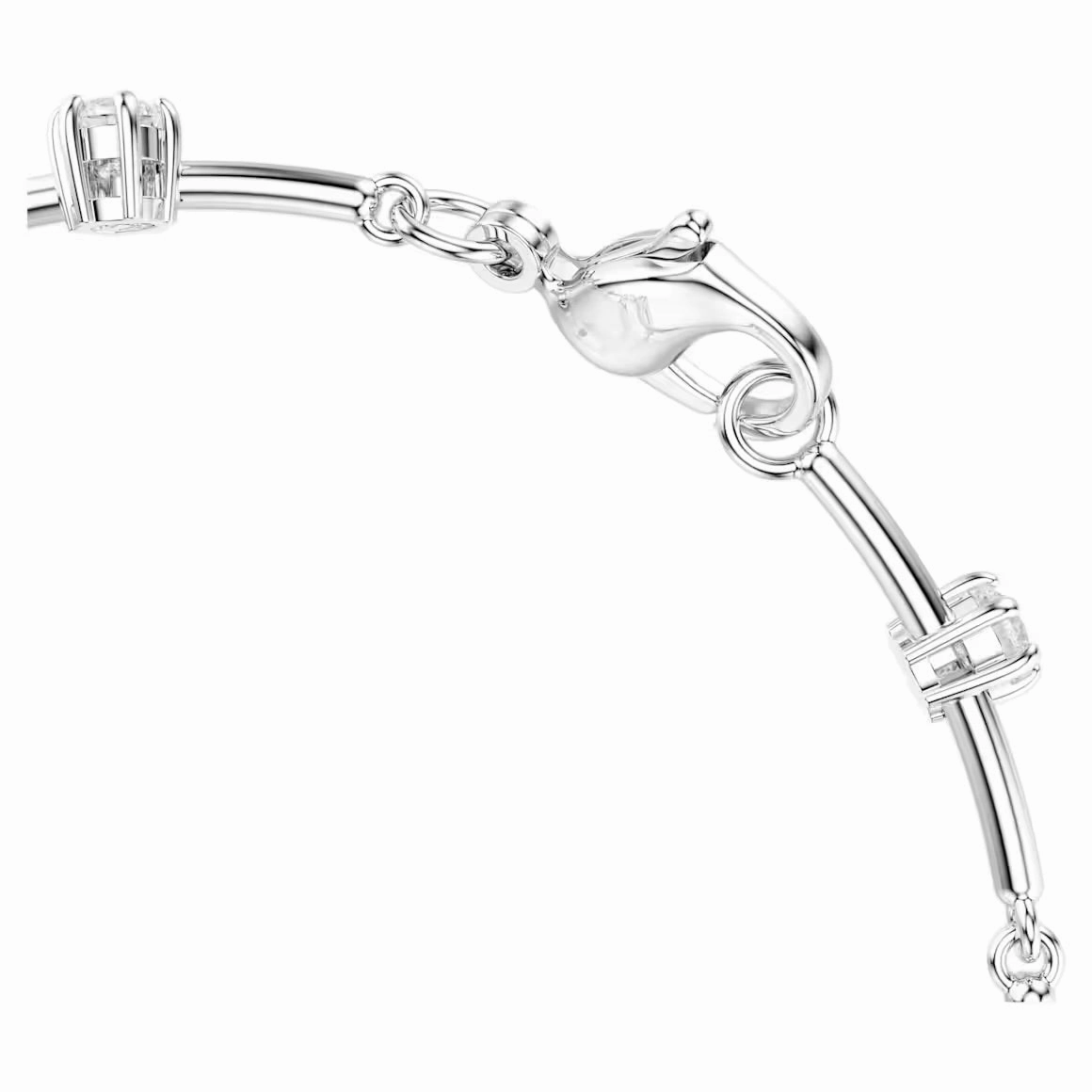 Constella Pearl & Round Cuts Silver Bracelet