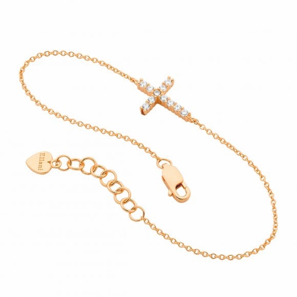 Cross with CZ Bracelet - 3 colours