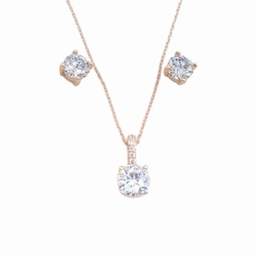 CZ Emerald  Drop Set