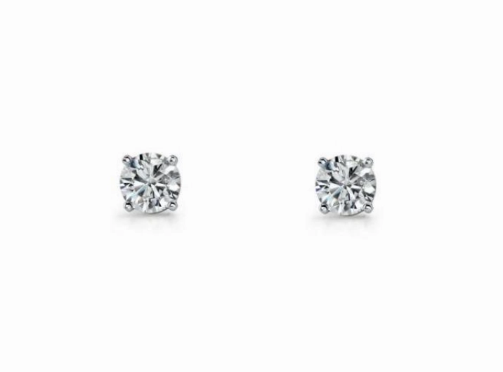 CZ Round Claw Set  Studs - 6 sizes