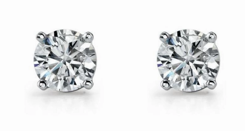 CZ Round Claw Set  Studs - 6 sizes