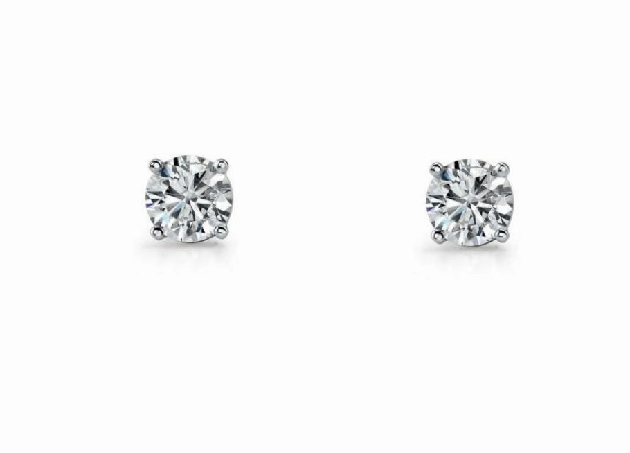 CZ Round Claw Set  Studs - 6 sizes
