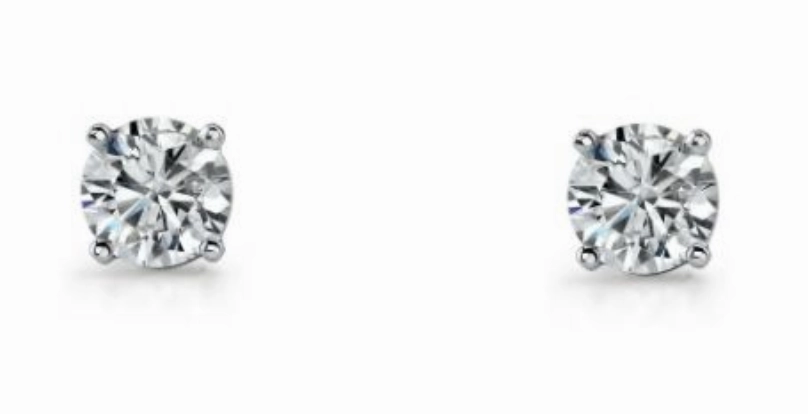 CZ Round Claw Set  Studs - 6 sizes