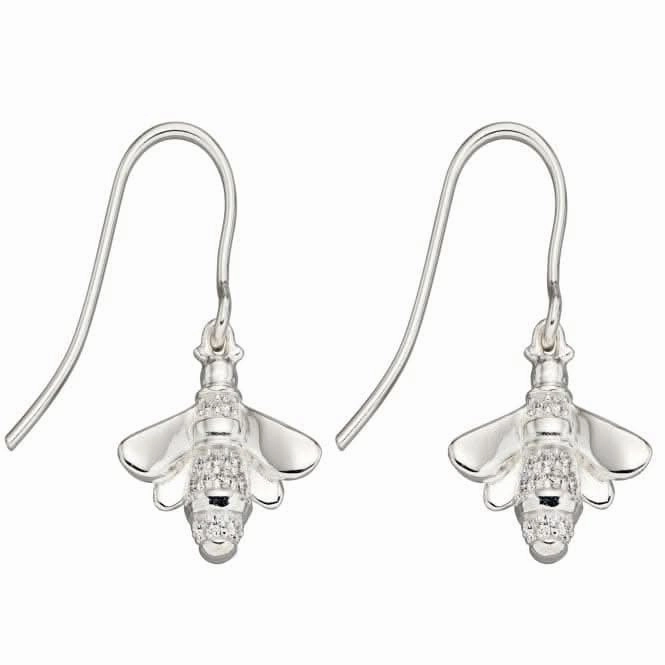 Detailed Zirconia Pave Bee Earrings E5830C