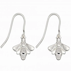 Detailed Zirconia Pave Bee Earrings E5830C