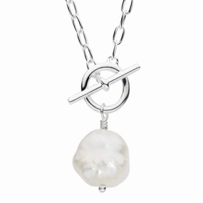 Dew 10mm Freshwater Pearl T-Bar 18" Necklace 97737FP