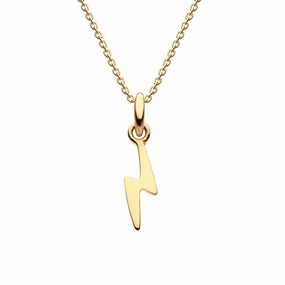 Dew Gold Plate Lightning Bolt Pendant 9845GD