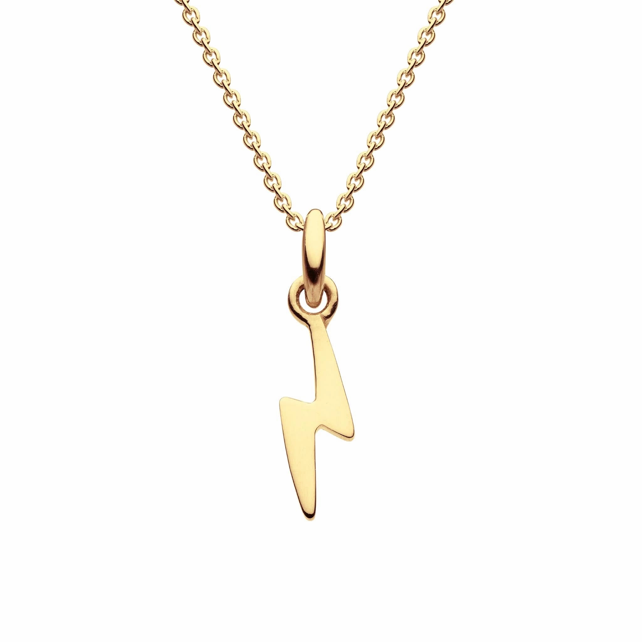 Dew Gold Plate Lightning Bolt Pendant 9845GD