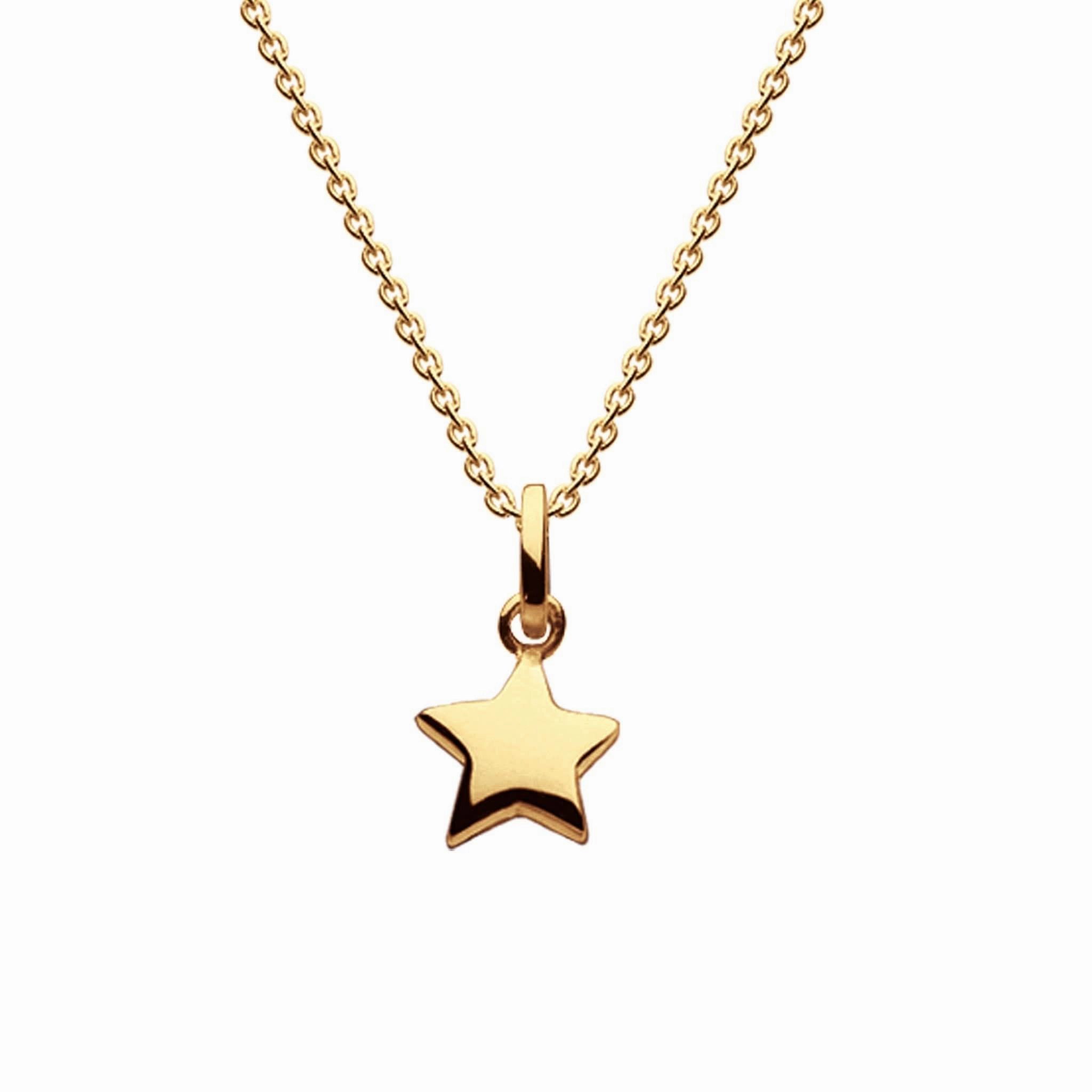 Dew Gold Plate Solid Star Pendant 90C7GD
