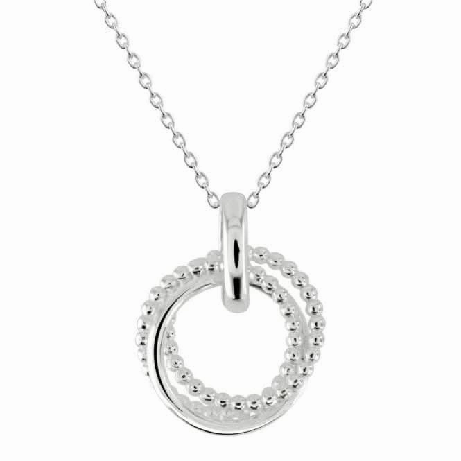 Dew Sterling Silver Circle Triple Rope Pendant 98173HP028